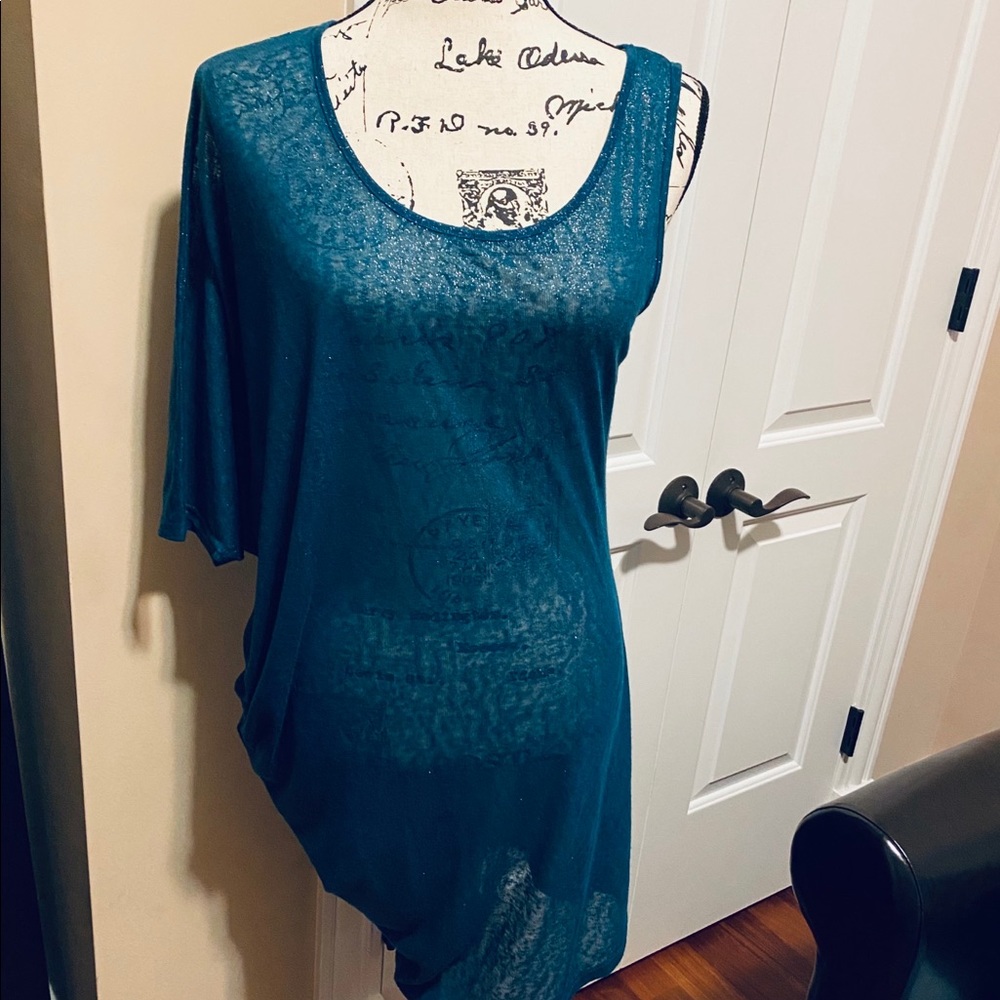 Sparkle & Fade asymmetrical tunic